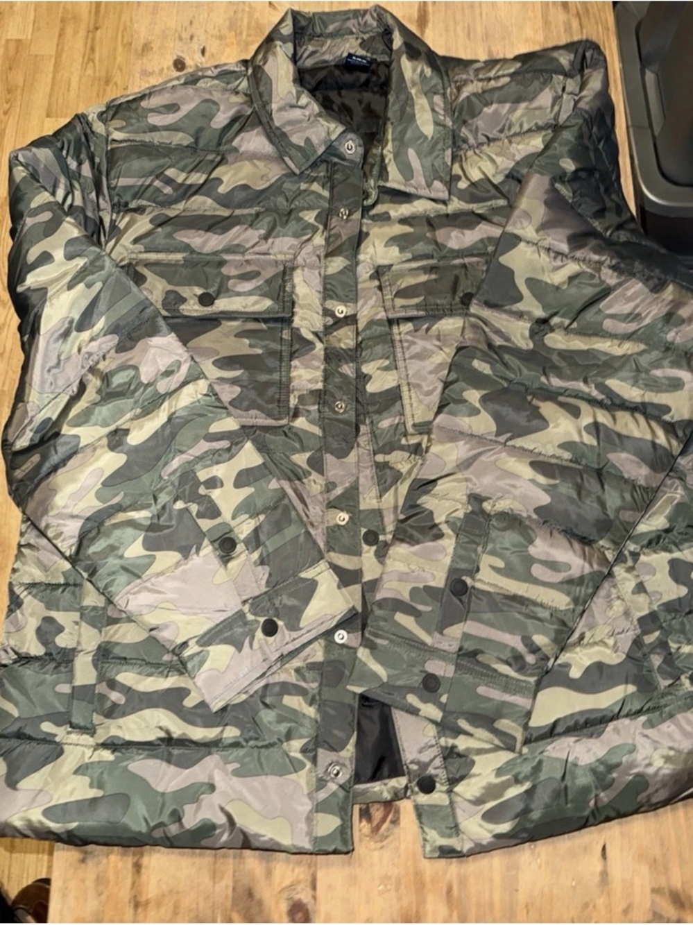 George XL Men’s Button Up Jacket Camouflage Long Sleeve NWOT